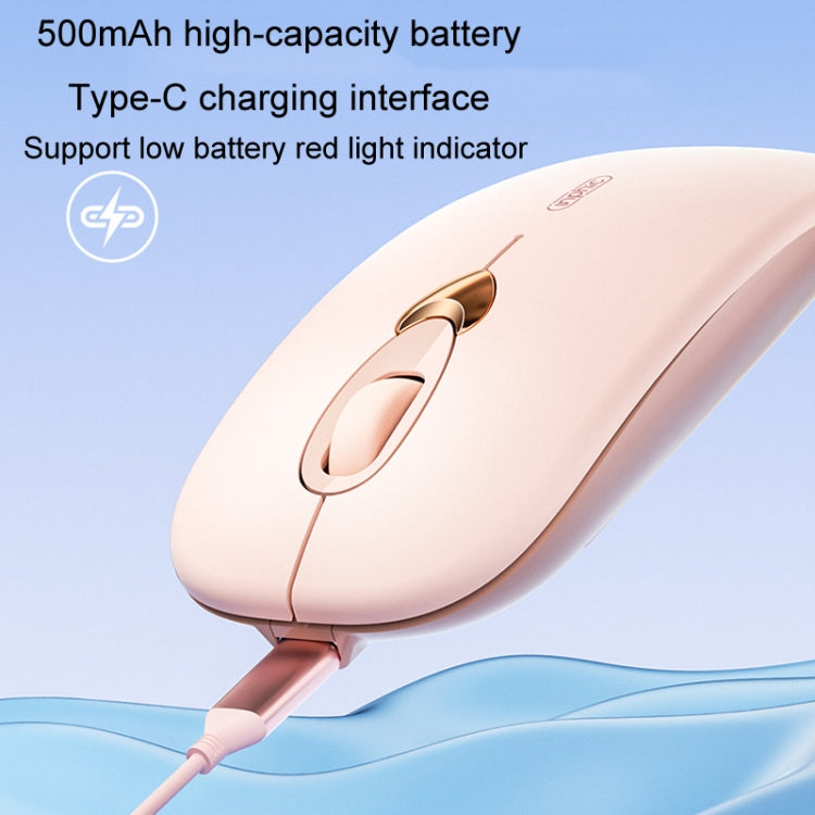 Inphic Q8 Gen 2 Bluetooth Mouse Wireless Silent Charging Office Business Girls Laptop Mouse(Milk Tea Color) - free shipping - PMC TechLife - Order now!