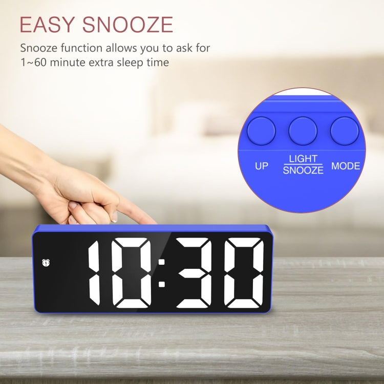 JX012 Multifunctional LED Electronic Clock Battery Plug-in Dual-purpose Bedside Alarm Clock(Green) - Alarm Clocks by PMc TechLife | Online Shopping South Africa | PMc TechLife | Buy Now Pay Later Mobicred