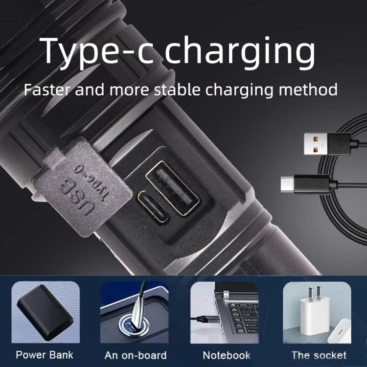 E-SMARTER A08 Flat Port Digital Display Fluorescent Strip Flashlight High Power LED Strong Light Flashlight(Battery Not Included) - LED Flashlight by E-SMARTER | Online Shopping South Africa | PMc TechLife | Buy Now Pay Later Mobicred