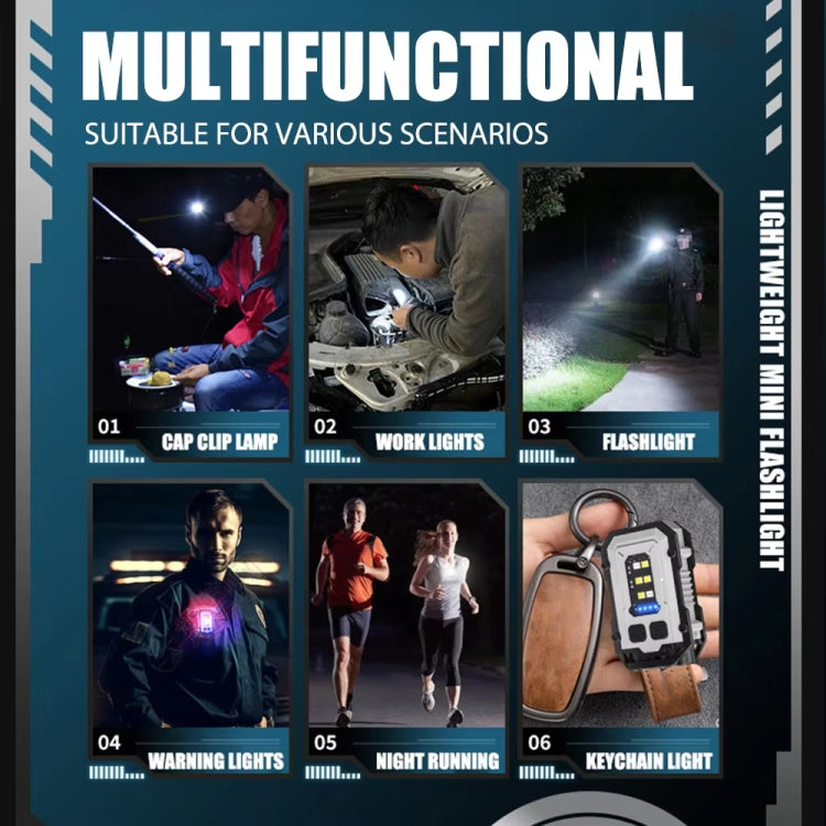 E-SMARTER YSD01 Outdoor Portable Mini Keychain Light Magnetic Anti Loss Auto Repair Light(White) - Mini Flashlight by E-SMARTER | Online Shopping South Africa | PMc TechLife | Buy Now Pay Later Mobicred