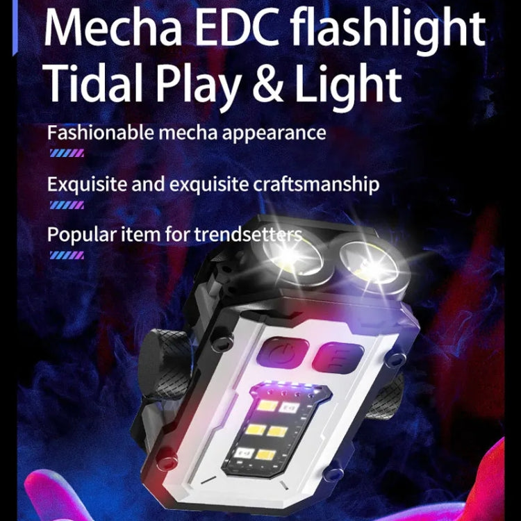 E-SMARTER YSD01PRO Mini Keychain Light Decompression Fingertip Gyro Bottom Magnetic Multi-Speed Adjustable Cap Clip Lights(White) - Mini Flashlight by E-SMARTER | Online Shopping South Africa | PMc TechLife | Buy Now Pay Later Mobicred