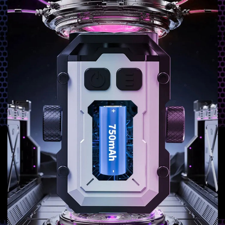 E-SMARTER YSD01PRO Mini Keychain Light Decompression Fingertip Gyro Bottom Magnetic Multi-Speed Adjustable Cap Clip Lights(White) - Mini Flashlight by E-SMARTER | Online Shopping South Africa | PMc TechLife | Buy Now Pay Later Mobicred