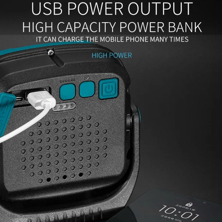 E-SMARTER W895-1 COB Portable Rechargeable Floodlight Work Light, Battery Not Included(Blue) - Camping Lighting by E-SMARTER | Online Shopping South Africa | PMc TechLife | Buy Now Pay Later Mobicred