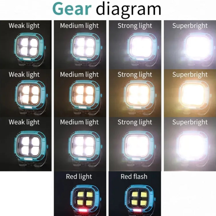 E-SMARTER W894-1 COB Magnetic Projector Work Light Emergency Portable Bright Flashlight(Blue) - free shipping - PMc TechLife - Order now!