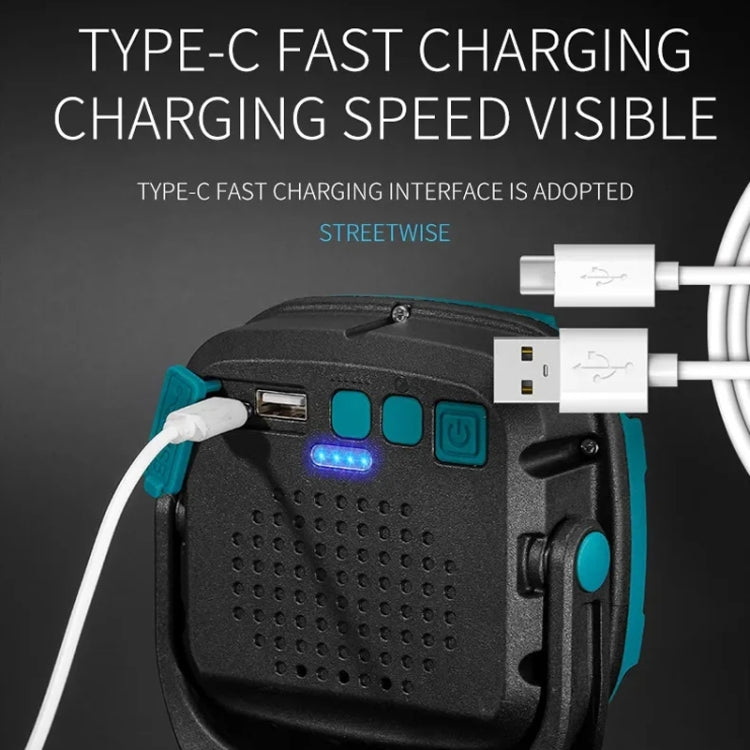 E-SMARTER W894-1 COB Magnetic Projector Work Light Emergency Portable Bright Flashlight(Blue) - free shipping - PMc TechLife - Order now!