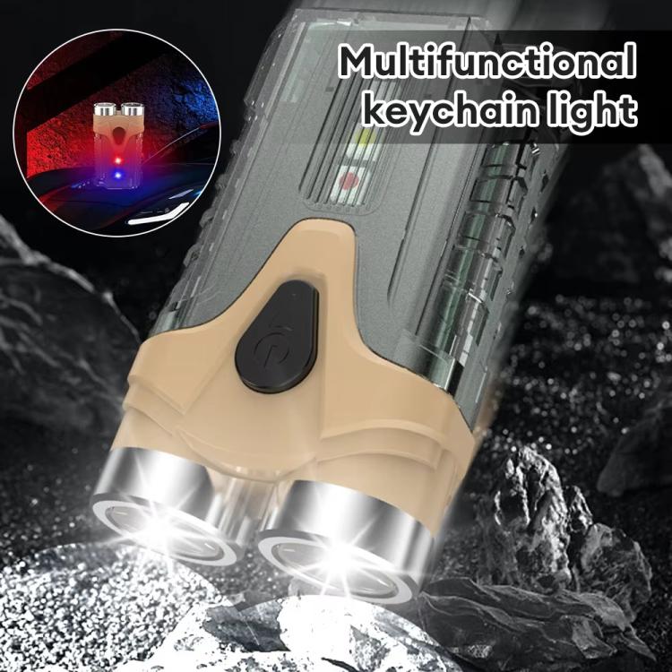 E-SMARTER Portable LED Keychain Light Outdoor Camping Dual Lamp(Brown) - free shipping - PMc TechLife - Order now!