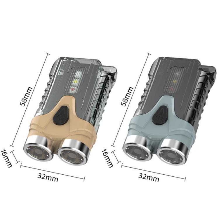 E-SMARTER Portable LED Keychain Light Outdoor Camping Dual Lamp(Brown) - free shipping - PMc TechLife - Order now!