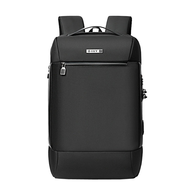 SKV B20453 Men Business Casual Multifunctional Double Shoulder Bag Large Capacity Laptop Backpack(Black) - free shipping - PMC TechLife - Order now!
