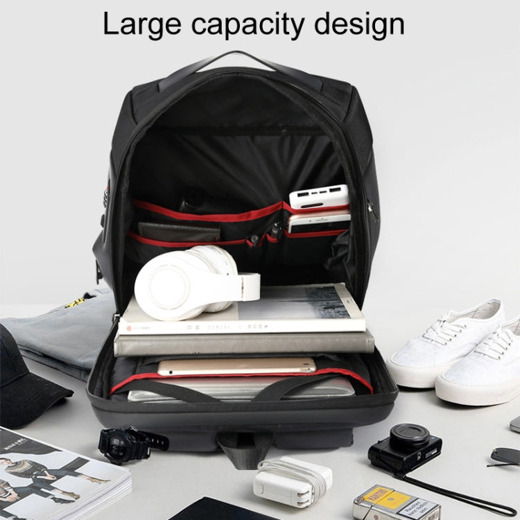 SKV B20453 Men Business Casual Multifunctional Double Shoulder Bag Large Capacity Laptop Backpack(Black) - free shipping - PMC TechLife - Order now!