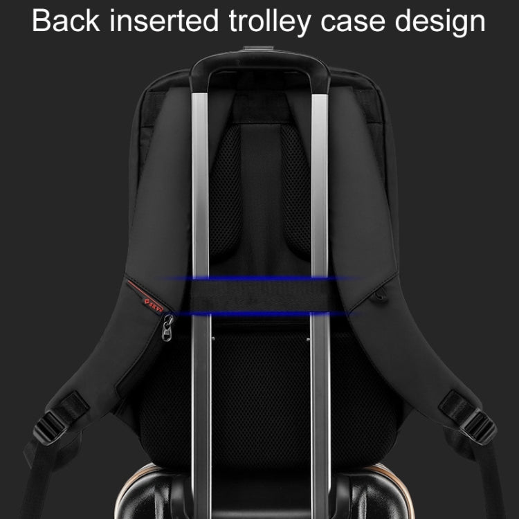 SKV B20453 Men Business Casual Multifunctional Double Shoulder Bag Large Capacity Laptop Backpack(Blue) - Backpack by SKV | Online Shopping South Africa | PMC TechLife | Buy Now Pay Later Mobicred