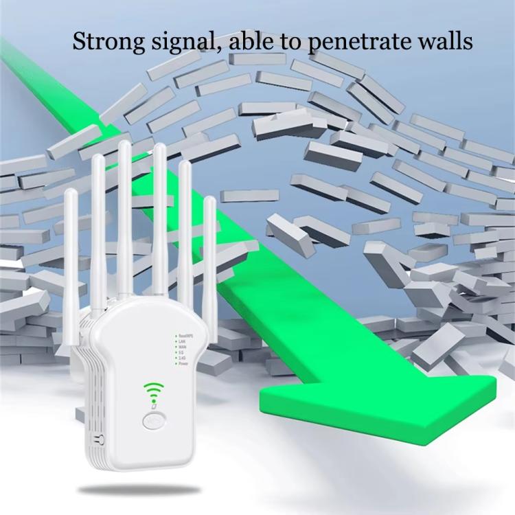 Urant U13 1200Mbps 2.4G/5G Dual Band WiFi Repeater Signal Amplifier US Plug Black - free shipping - PMC TechLife - Order now!