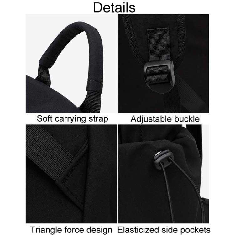 SKV B1530 Large Capacity Student School Bag Casual Double Shoulder Laptop Backpack(White) - Backpack by SKV | Online Shopping South Africa | PMC TechLife | Buy Now Pay Later Mobicred