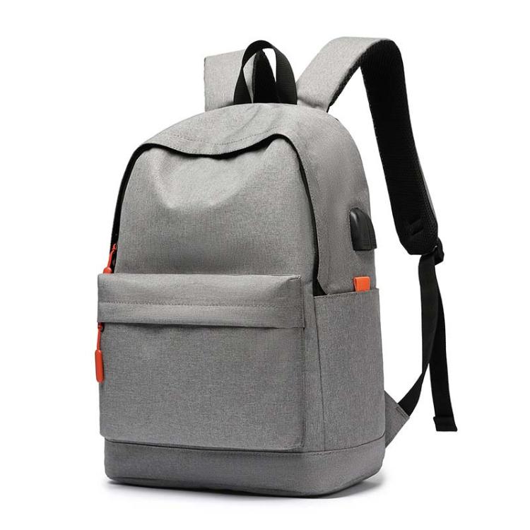 SKV B20537 Lightweight Traveling Double Shoulder Bag Large Capacity Laptop Backpack(Light Gray) - Backpack by SKV | Online Shopping South Africa | PMC TechLife | Buy Now Pay Later Mobicred
