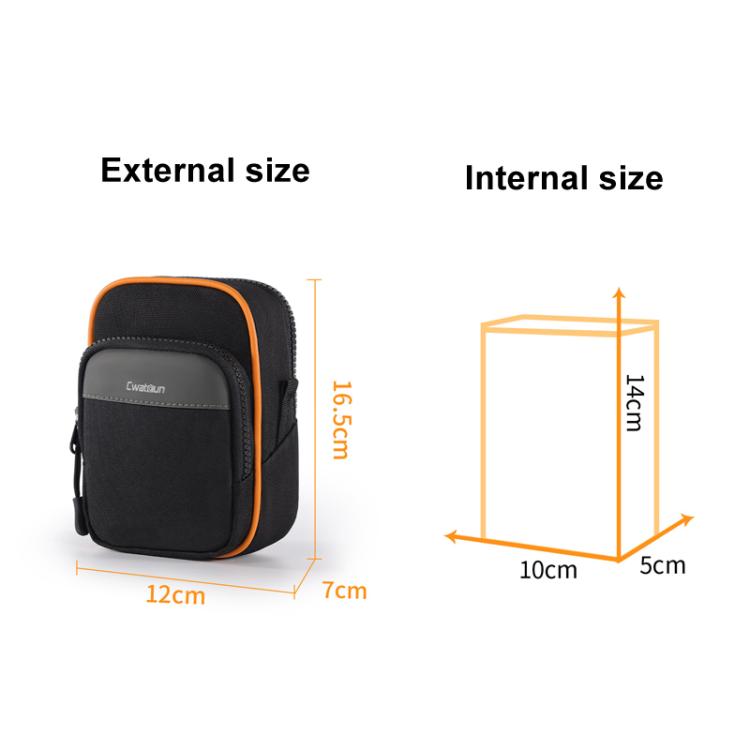 Cwatcun D168 Small Convenient Camera Bag Scratch-Resistant And Wear-Resistant Microslice Card Camera Pouch(Black) - free shipping - PMC TechLife - Order now!