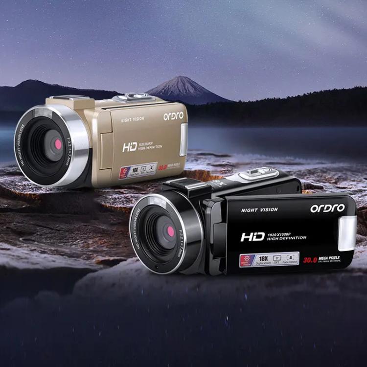 Ordro 1080P 30fps HD Night Vision Infrared Digital Camera(Black) - free shipping - PMC TechLife - Order now!