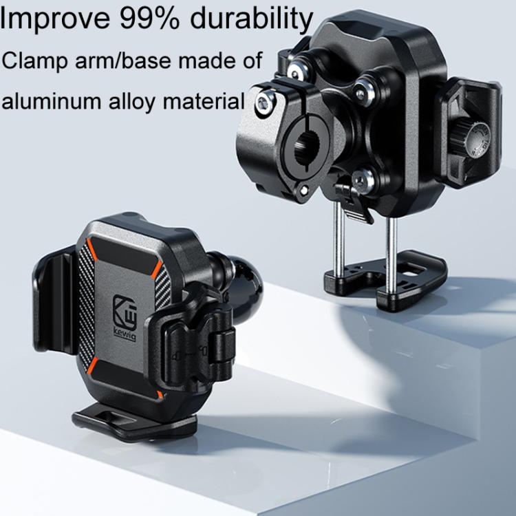 Kewig M33-C1 Outdoor Motorcycle Bike Riding Anti-Theft Shock Absorbing Cell Phone Holder(Standard Handlebar) - free shipping - PMC TechLife - Order now!