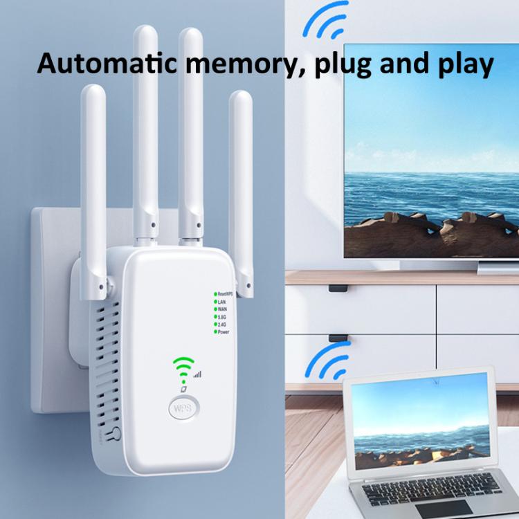 Urant U11 300Mbps 2.4G Wireless Repeater WiFi Signal Amplifier Support WPS Quick Setting EU Plug White - Broadband Amplifiers by Urant | Online Shopping South Africa | PMC TechLife | Buy Now Pay Later Mobicred