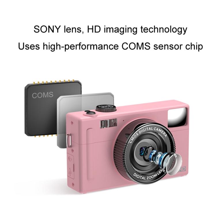 AMKOV CD-R1 24MP HD Pixel Shooting Student Camera 1080P Video Recording CCD Photo Video HD Camera(Pink) - free shipping - PMC TechLife - Order now!