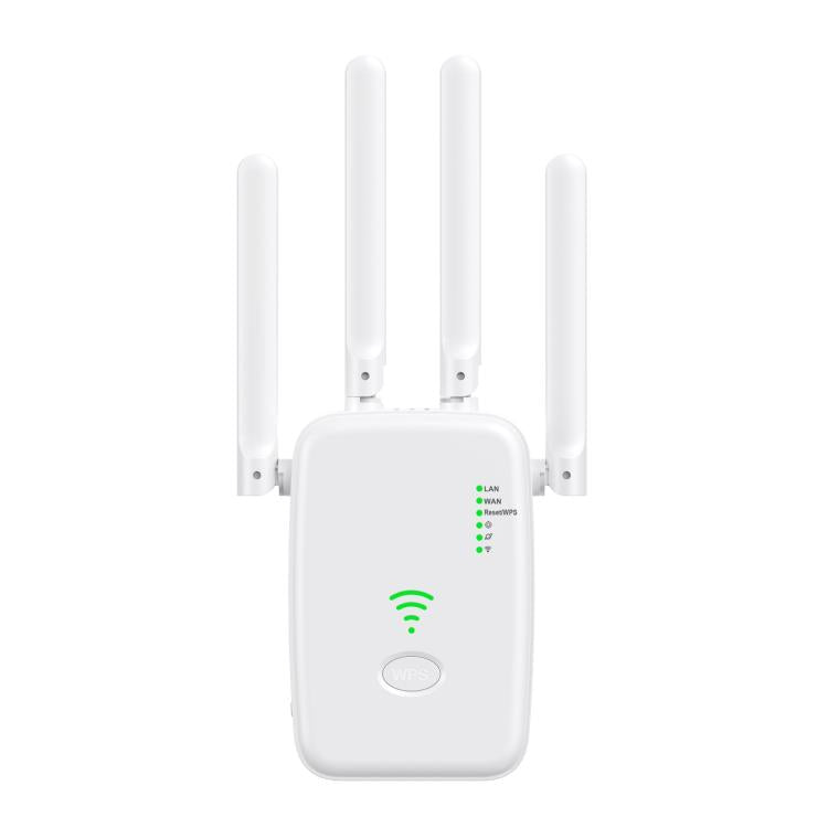 Urant U11 1200Mbps 2.4G&5.8G Wireless Repeater WiFi Signal Amplifier Support WPS Quick Setting US Plug White - free shipping - PMC TechLife - Order now!