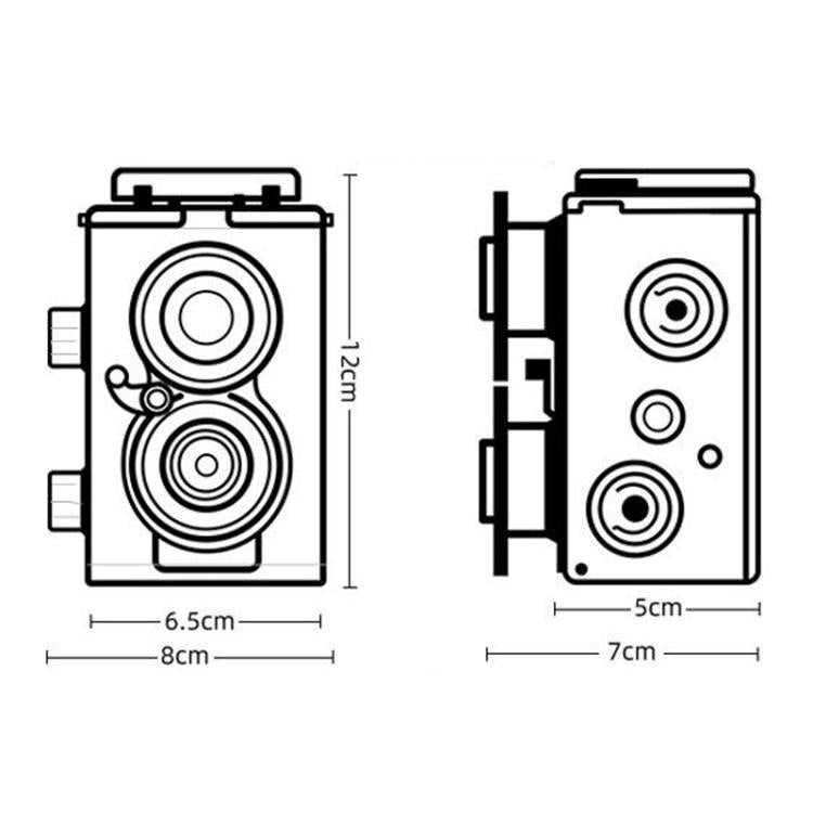 DIY Double Lens Assembly 35mm Film Camera Retro Nostalgic Double Reflection Film Camera(Black) - free shipping - PMC TechLife - Order now!