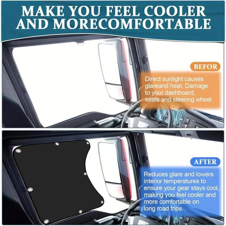 2pcs Car Sun Protection Heat Insulation Sunshade Front Side Curtains - Window Foils & Solar Protection by PMC Jewellery | Online Shopping South Africa | PMC Jewellery | Buy Now Pay Later Mobicred