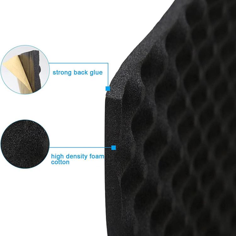 200x50x2cm Car Rubber Plastic Self-adhesive Wave Crest Shockproof Sound-absorbing Cotton - Sound & Heat Insulation Cotton by PMC TechLife | Online Shopping South Africa | PMC TechLife | Buy Now Pay Later Mobicred