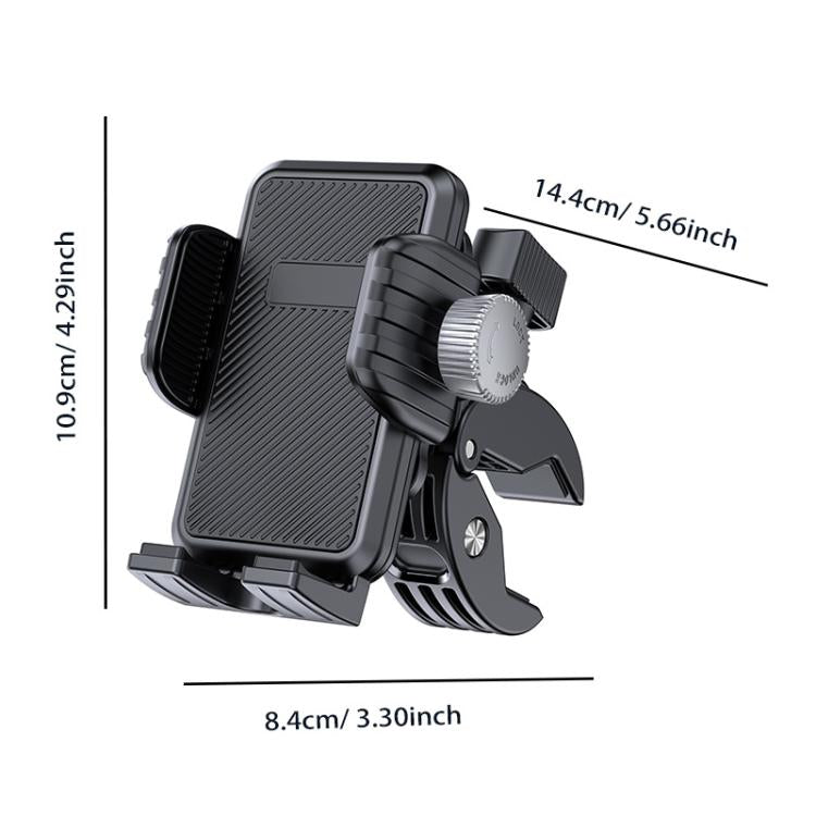 Bicycle Motorcycle Shock Absorption Mobile Phone Holder Gravity Navigation Mount(Red) - Holders by PMc TechLife | Online Shopping South Africa | PMc TechLife | Buy Now Pay Later Mobicred