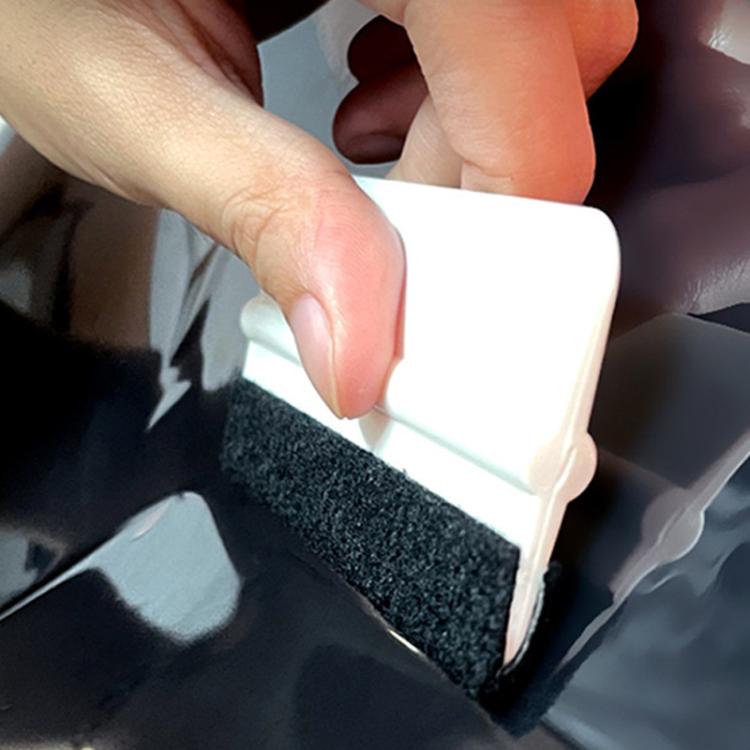 5pcs With Felt Car Film Tool Anti-scratch Small Scraper(White) - Sticker Tools by PMc TechLife | Online Shopping South Africa | PMc TechLife | Buy Now Pay Later Mobicred