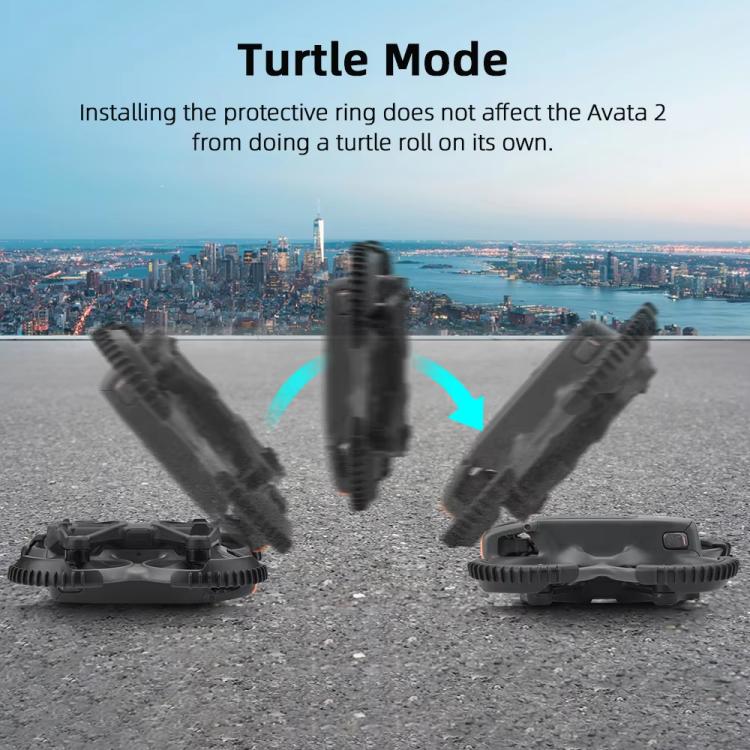 For DJI Avata 2 BRDRC 4pcs Paddle Protection Bumper Rings(Black) - free shipping - PMC TechLife - Order now!