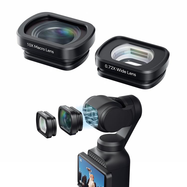 0.72X Wide Lens For DJI Pocket 3 aMagisn Magnetic Filter Accessories - free shipping - PMC TechLife - Order now!