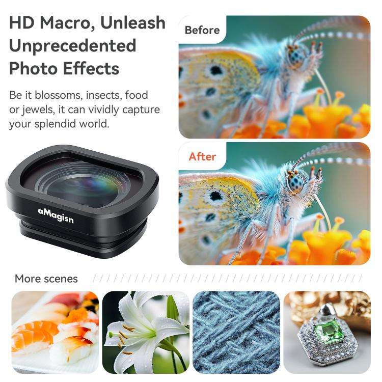 0.72X Wide Lens For DJI Pocket 3 aMagisn Magnetic Filter Accessories - free shipping - PMC TechLife - Order now!