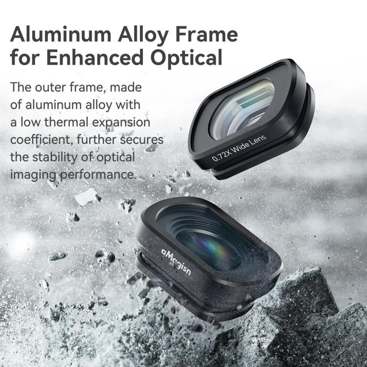 0.72X Wide Lens For DJI Pocket 3 aMagisn Magnetic Filter Accessories - free shipping - PMC TechLife - Order now!