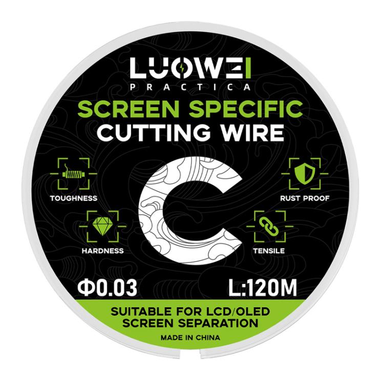 LUOWEI 120M Cell Phone LCD Screen Separation Line High Hardness Cutting Diamond Wire, Spec: C 0.03mm - free shipping - PMC TechLife - Order now!
