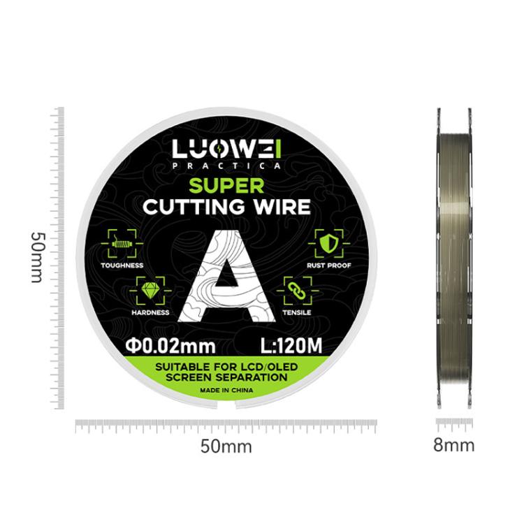 LUOWEI 120M Cell Phone LCD Screen Separation Line High Hardness Cutting Diamond Wire, Spec: D 0.035mm - free shipping - PMC TechLife - Order now!