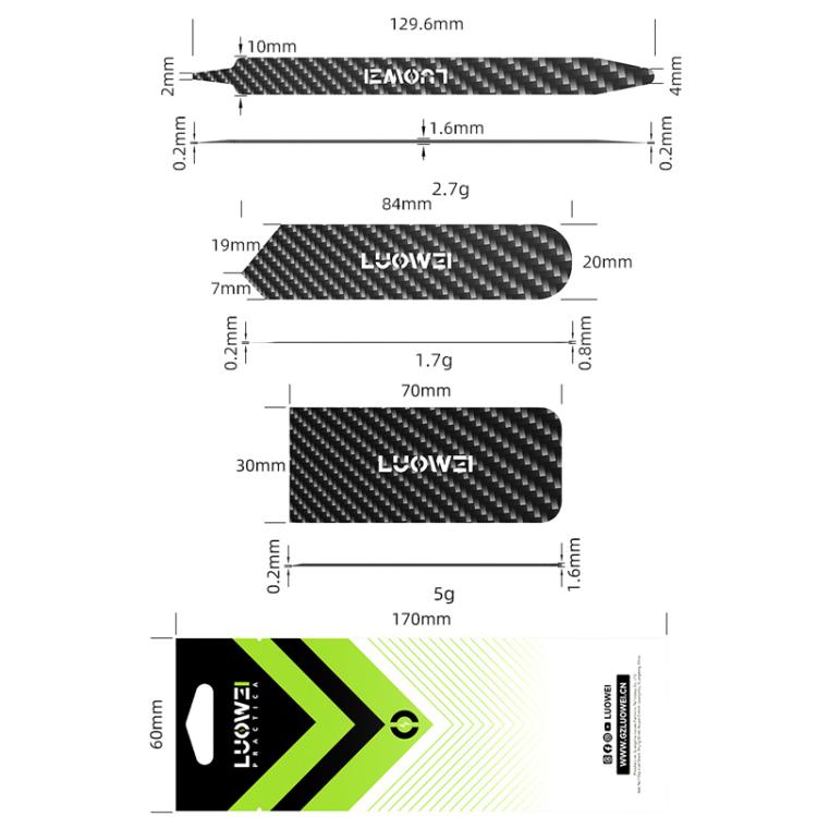 LUOWEI 3pcs /Set Carbon Fiber Plastic Pry Stick Anti-static Multi-purpose Disassembly Bar - free shipping - PMC TechLife - Order now!
