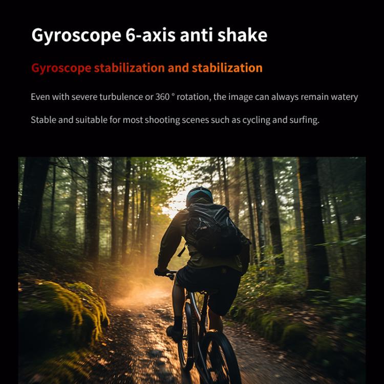 VIRAN V10 5K WiFi 2.0-Inch IPS Screen IP68 Waterproof Six-Axis Anti-Shake Sports Camera(Black) - free shipping - PMC TechLife - Order now!