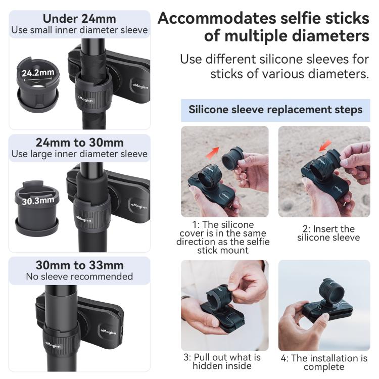 AMagisn Selfie Stick Hanger Action Camera Backpack Quick Attachment for Insta360 / DJI / GoPro(Black) - free shipping - PMC TechLife - Order now!