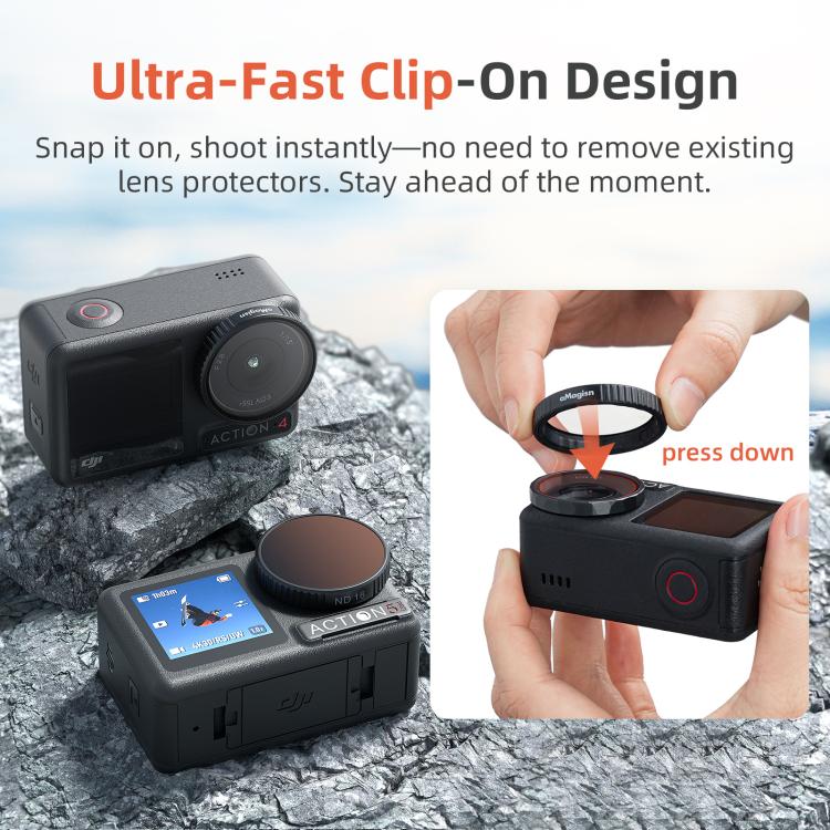 aMagisn Filter For DJI Action 5 Pro / 4 / 3, Spec: CPL - free shipping - PMC TechLife - Order now!