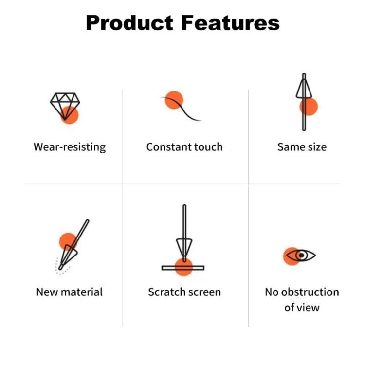 For Xiaomi Pad 6 / 6 Pro Tablet Stylus Replacement Tip Nib(White) - Pencil Accessories by PMc TechLife | Online Shopping South Africa | PMc TechLife | Buy Now Pay Later Mobicred