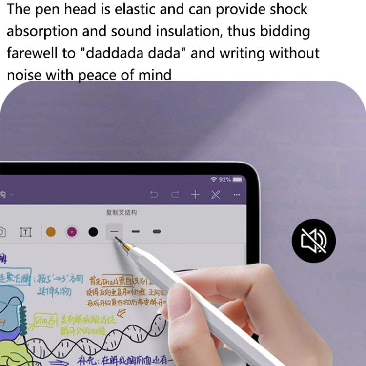 For Apple Pencil 2 / 1 Elastic Tip Soft Probe Silent Replacement Nib, Spec: 2B Transparent - Pencil Accessories by PMc TechLife | Online Shopping South Africa | PMc TechLife | Buy Now Pay Later Mobicred