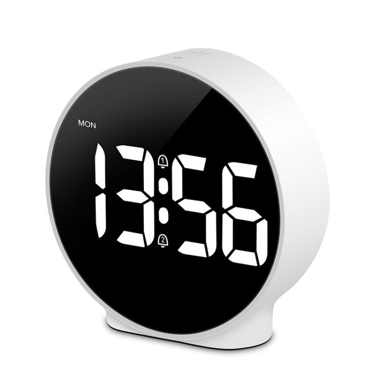 EDUP EH-8816 Simple Digital Electronic Clock Night Light Battery Plug-in Dual Power Mode Alarm Clock(White Case White Letter) - free shipping - PMC TechLife - Order now!