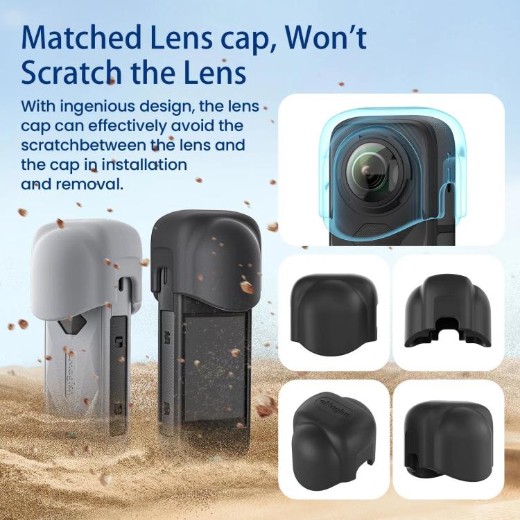 aMagisn Body Case For Insta360 X5 Action Camera Protective Accessories Black - free shipping - PMC TechLife - Order now!