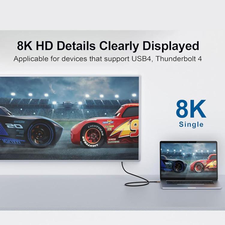 QGeeM USB4 Type-C PD 240W Fast Charging Cable With Digital Display, 40Gbps Data Transfer, 8K 60Hz Video Output For Laptop/Phone/Tablet 1m - free shipping - PMc TechLife - Order now!