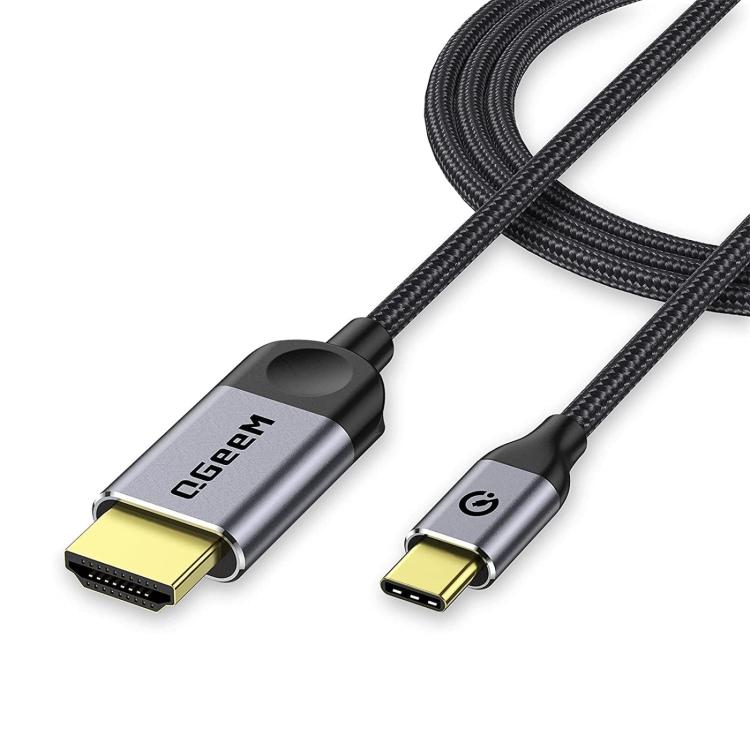 QGeeM USB-C/Type-C To HDMI Cable 4K 30Hz For Screen Mirroring & Extended Display, Cable Length: 1.8m - free shipping - PMC TechLife - Order now!