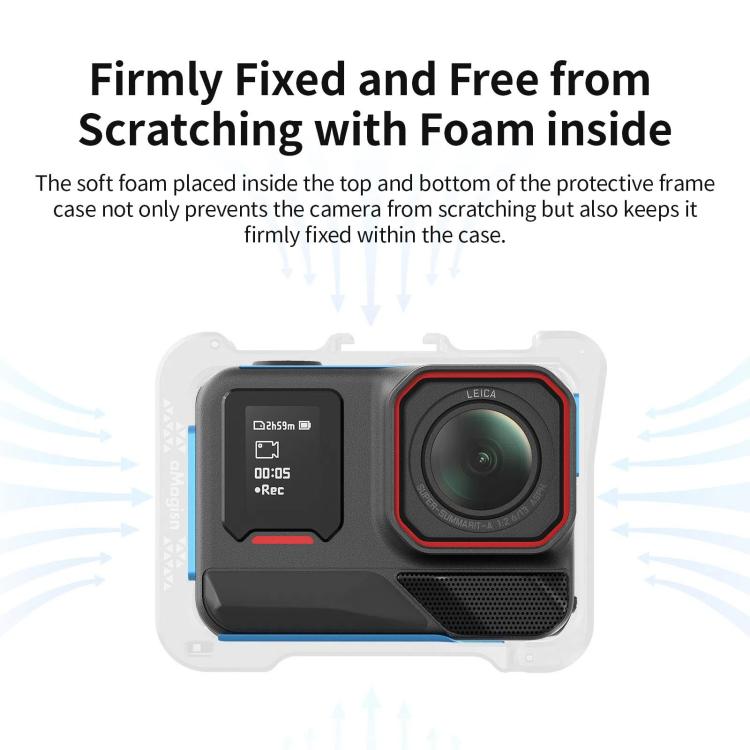 For Insta360 Ace Pro 2 / Ace Pro Camera AMagisn Quick Release Metal Cage Horizontal & Vertical Shooting Protective Frame(Black) - free shipping - PMC TechLife - Order now!