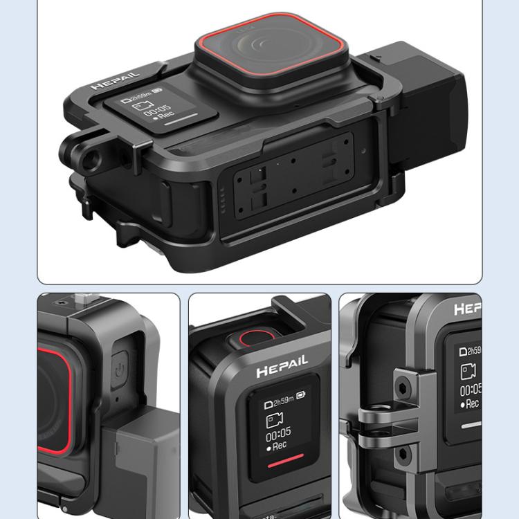 For Insta360 Ace Pro HEPAIL AC-26 Metal Rabbit Cage Camera Frame Accessories - free shipping - PMC TechLife - Order now!