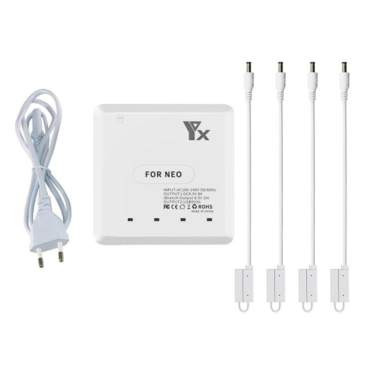 For DJI Neo Drone YX 4-port Battery Charger Charging Hub EU Plug - free shipping - PMC TechLife - Order now!