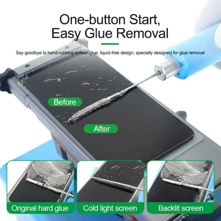 RELIFE RL-056F Wireless Speed Control Integrated Glue Removal Machine Cutting Machine Screen OCA Glue Removal - free shipping - PMC TechLife - Order now!
