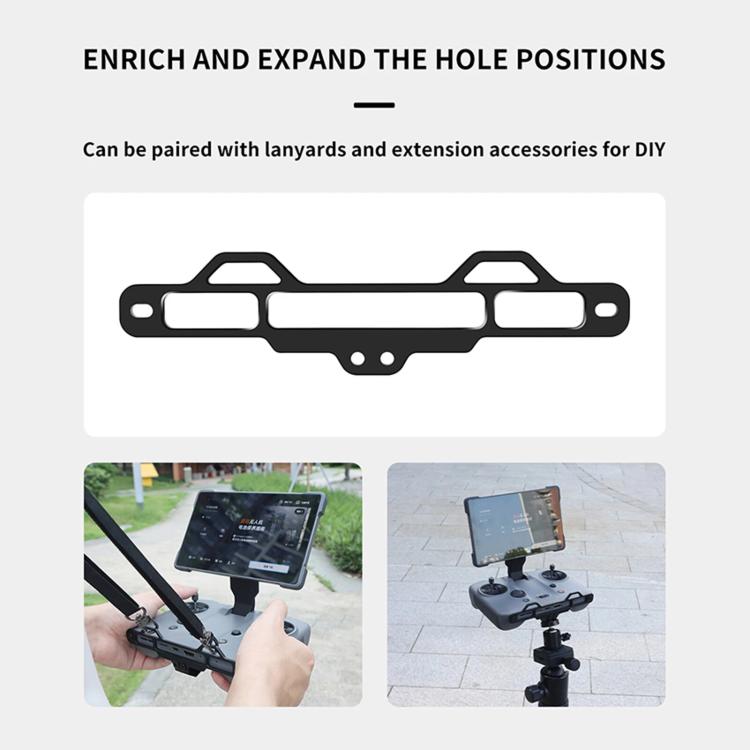 For DJI RC Pro 2 Aluminum Alloy 1/4-inch Tripod Adapter Mounting Bracket(Black) - free shipping - PMC TechLife - Order now!