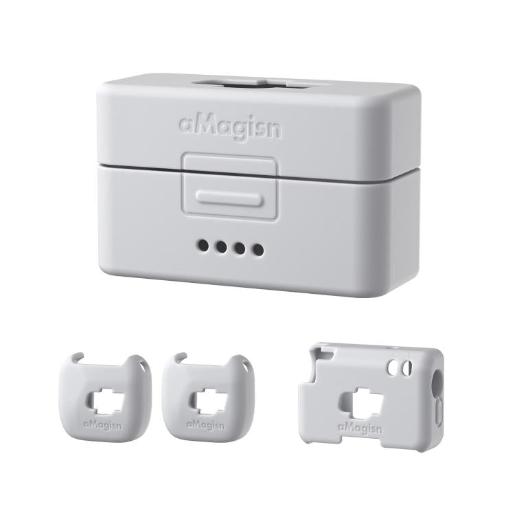 For DJI Mic Mini aMagisn MP01 Silicone Protective Case, Color: 4 In 1 Gray - free shipping - PMC TechLife - Order now!